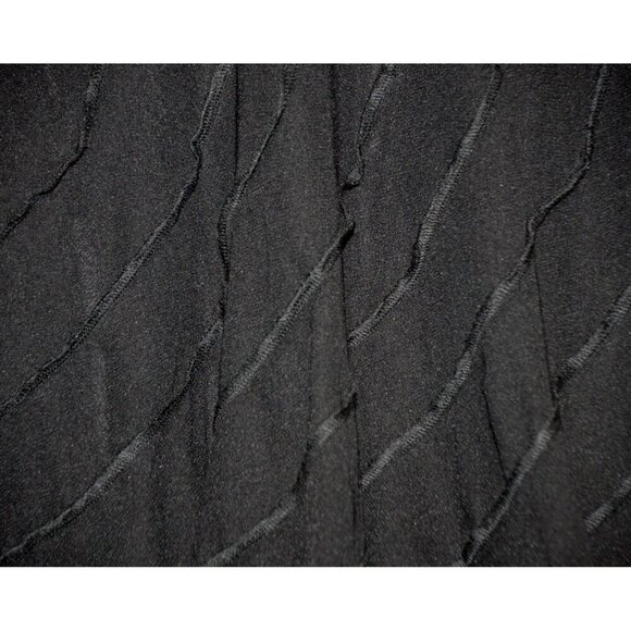 Back In The Saddle Ladies S Black A-Line Flared Midi Lined Sheer Trumpet Skirt - Picture 4 of 8